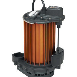 1/2 hp, Sub. Sump pump, poly/alum., 115V. VMF vertical magnetic float